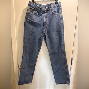 Vintage Cinch Green label Blue Denim Jeans with Green Patch 31/32